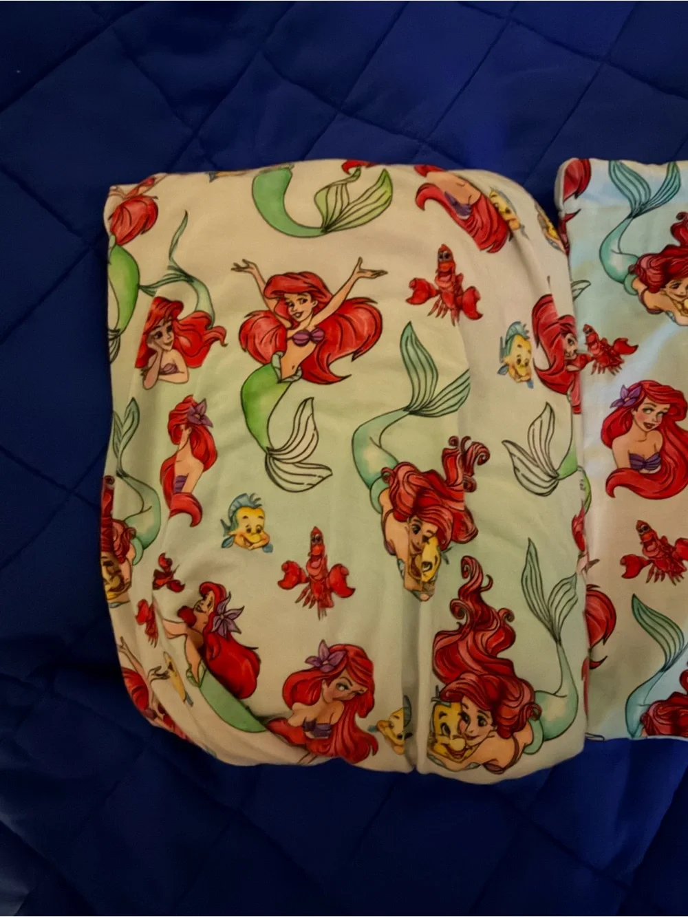 Scoots Under The Sea Ariel Standard Fitted Crib Sheet VGUC